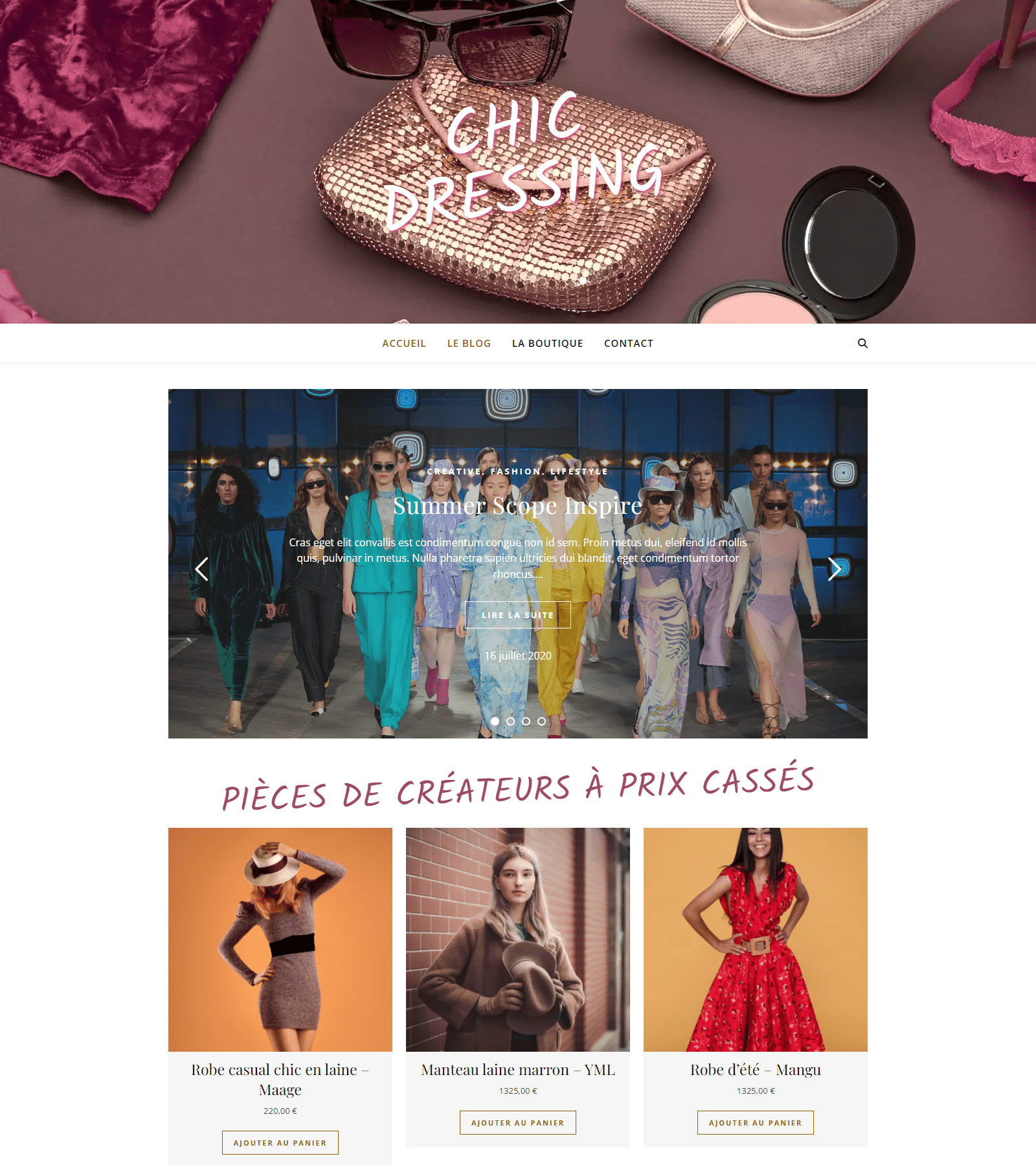 chic dressing
